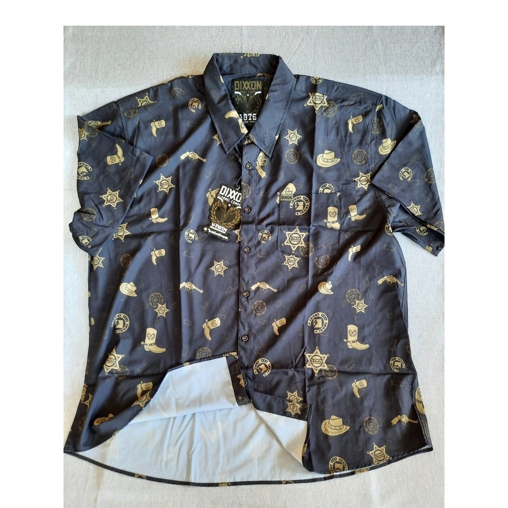Dixxon Flannel Co V-Twin Visionary 1876 Western Party Shirt Mens 4X New